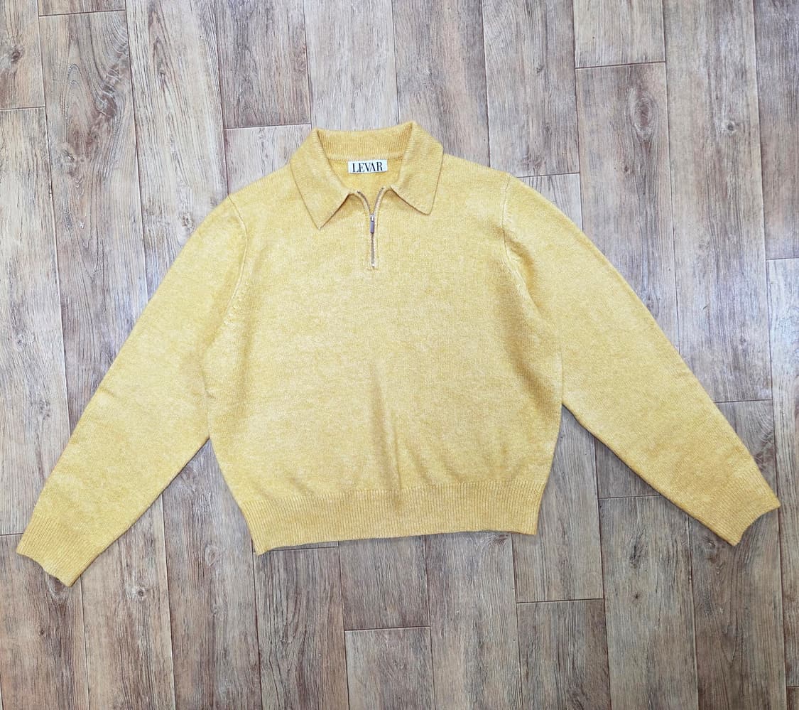 르바(LEVAR) 카라집업 니트 프리사이즈 상품이미지5