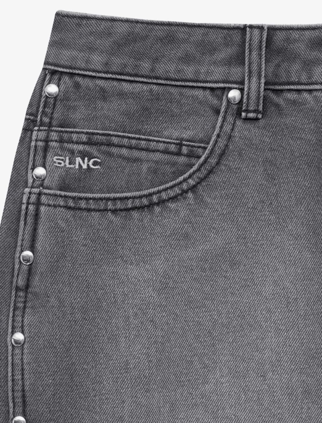 인사일런스우먼 스터드 데님 팬츠 상품이미지3