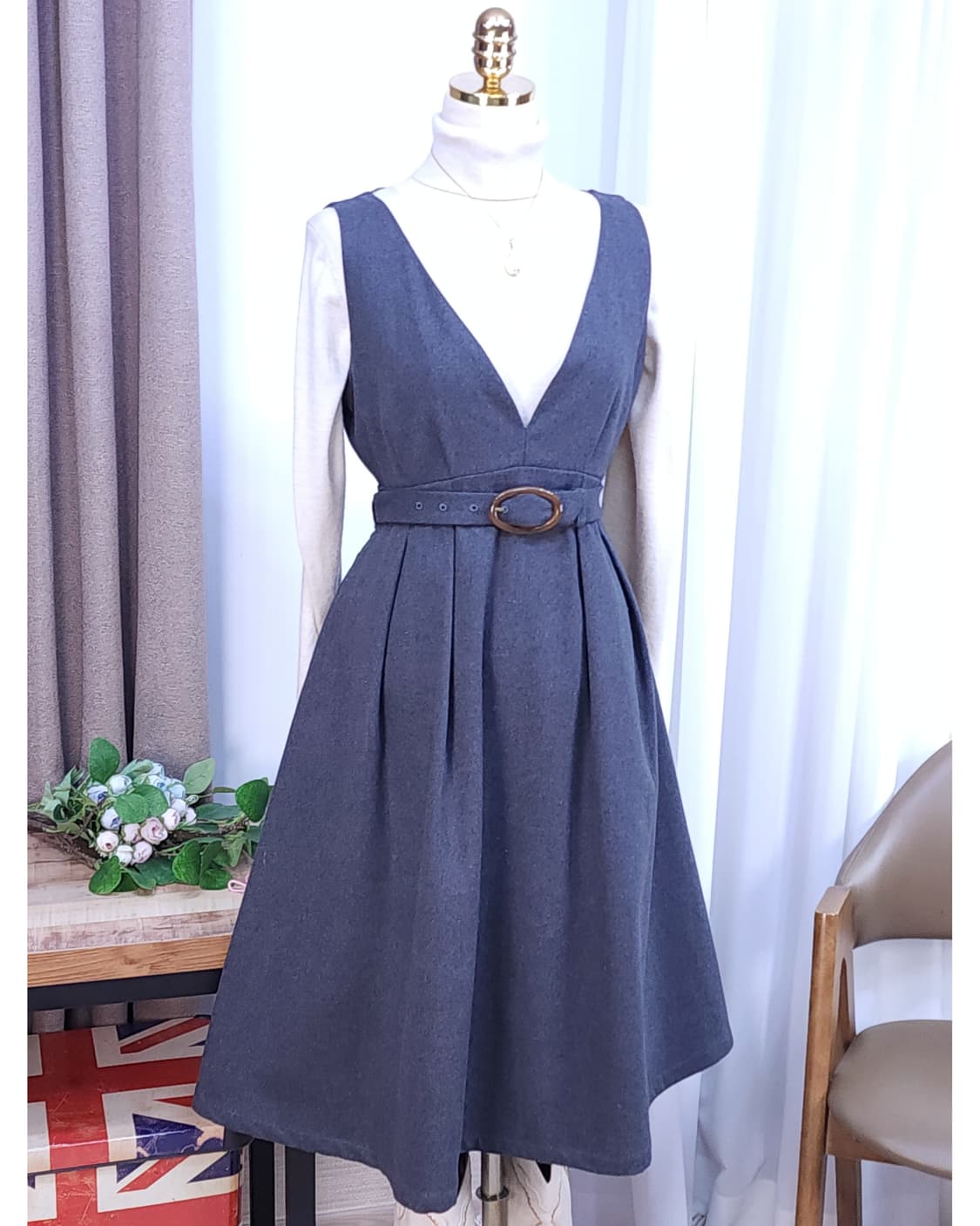 모직원피스 상품이미지3