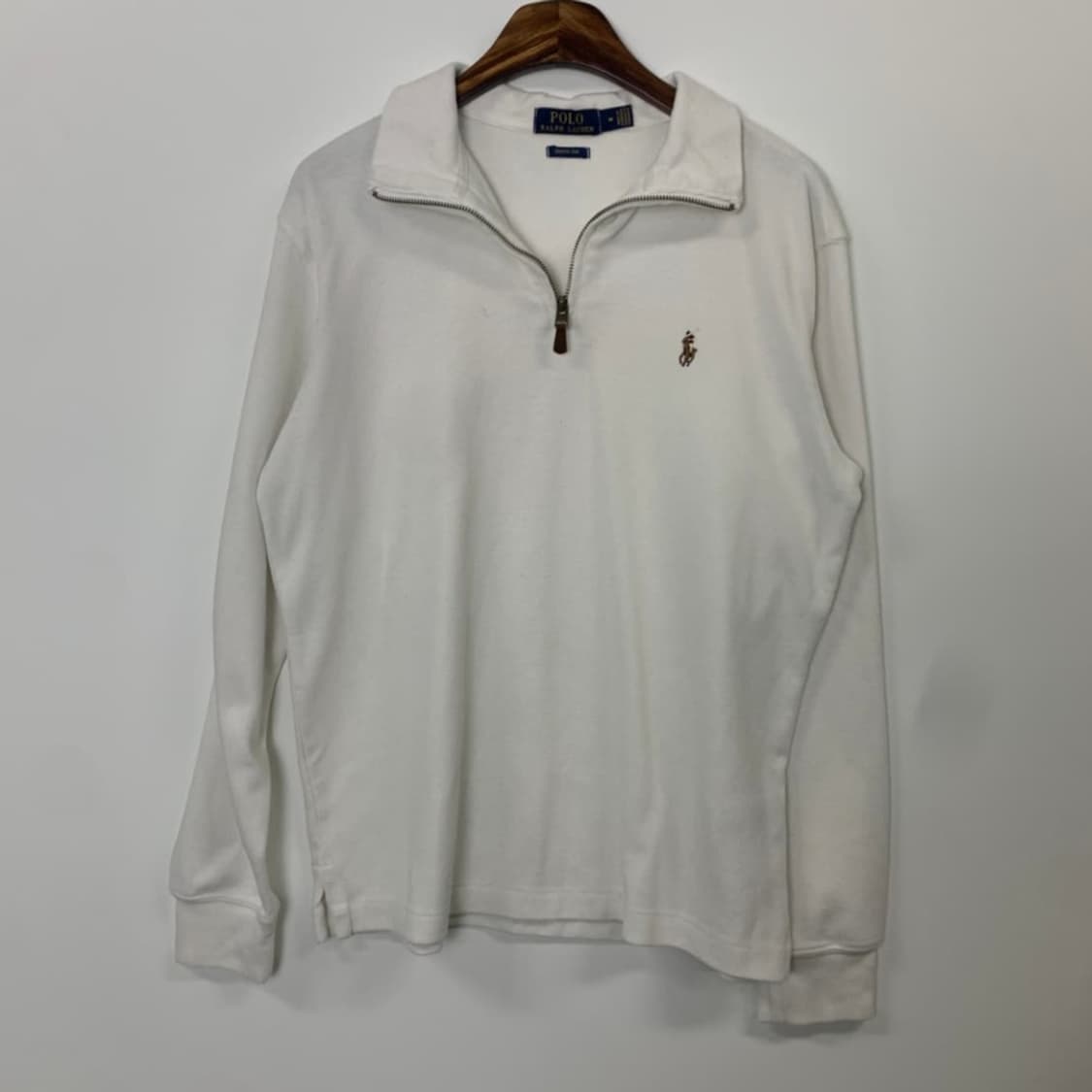 폴로 랄프로렌 신형 화이트 반집업 니트 상품이미지2