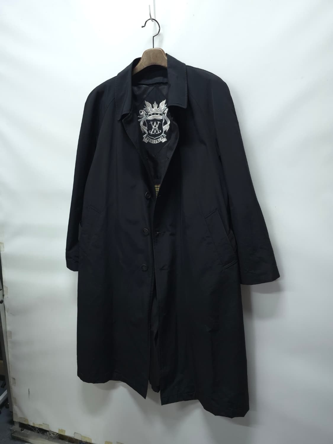 보스렌자 체크 라이너 블랙 봄가을 트렌치코트 (내피 탈부착)(105) 상품이미지2