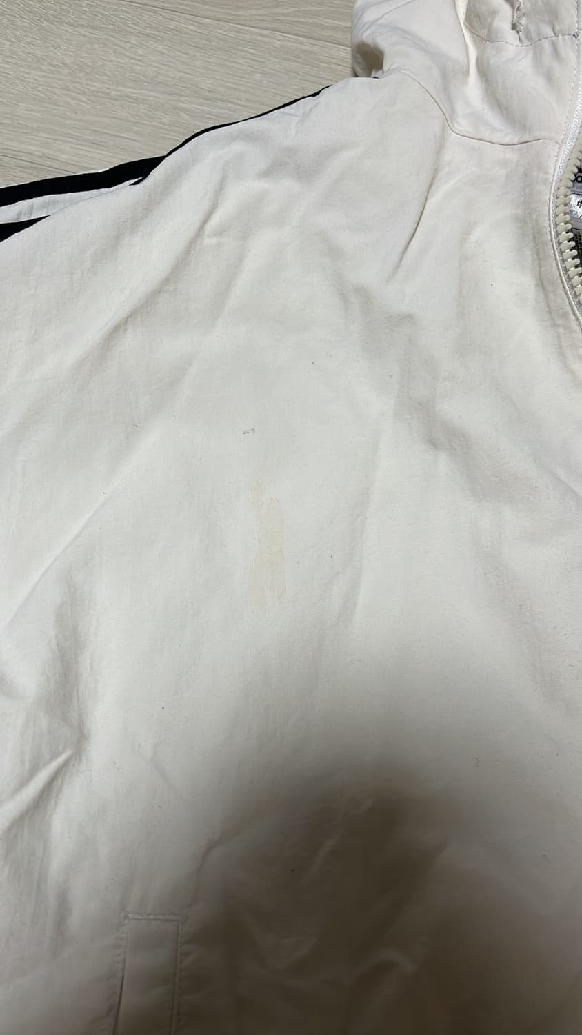 아디다스 화이트 빈티지 크롭 바람막이 상품이미지6