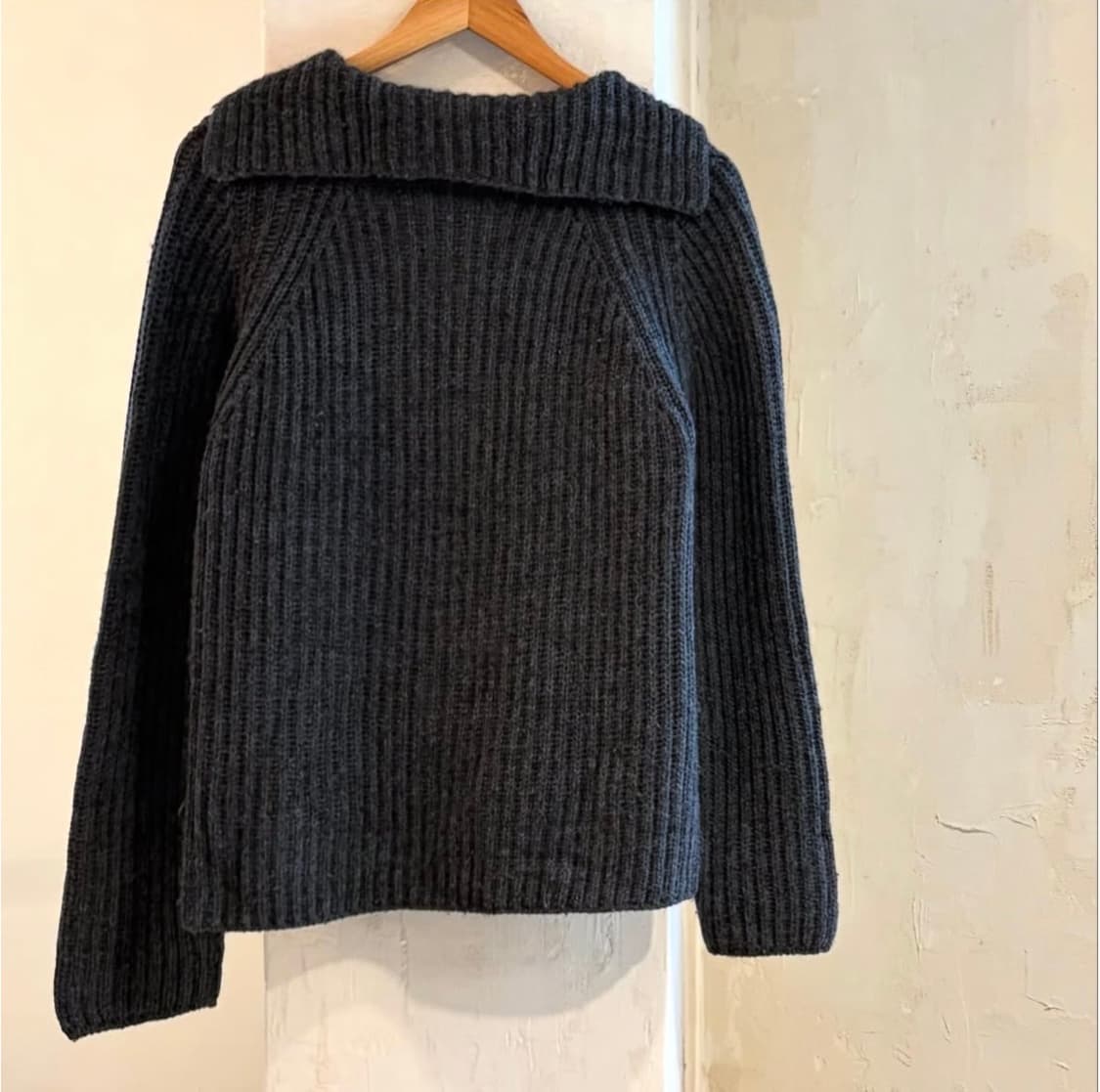 PPFM 칼라넥 울 집업 상품이미지3