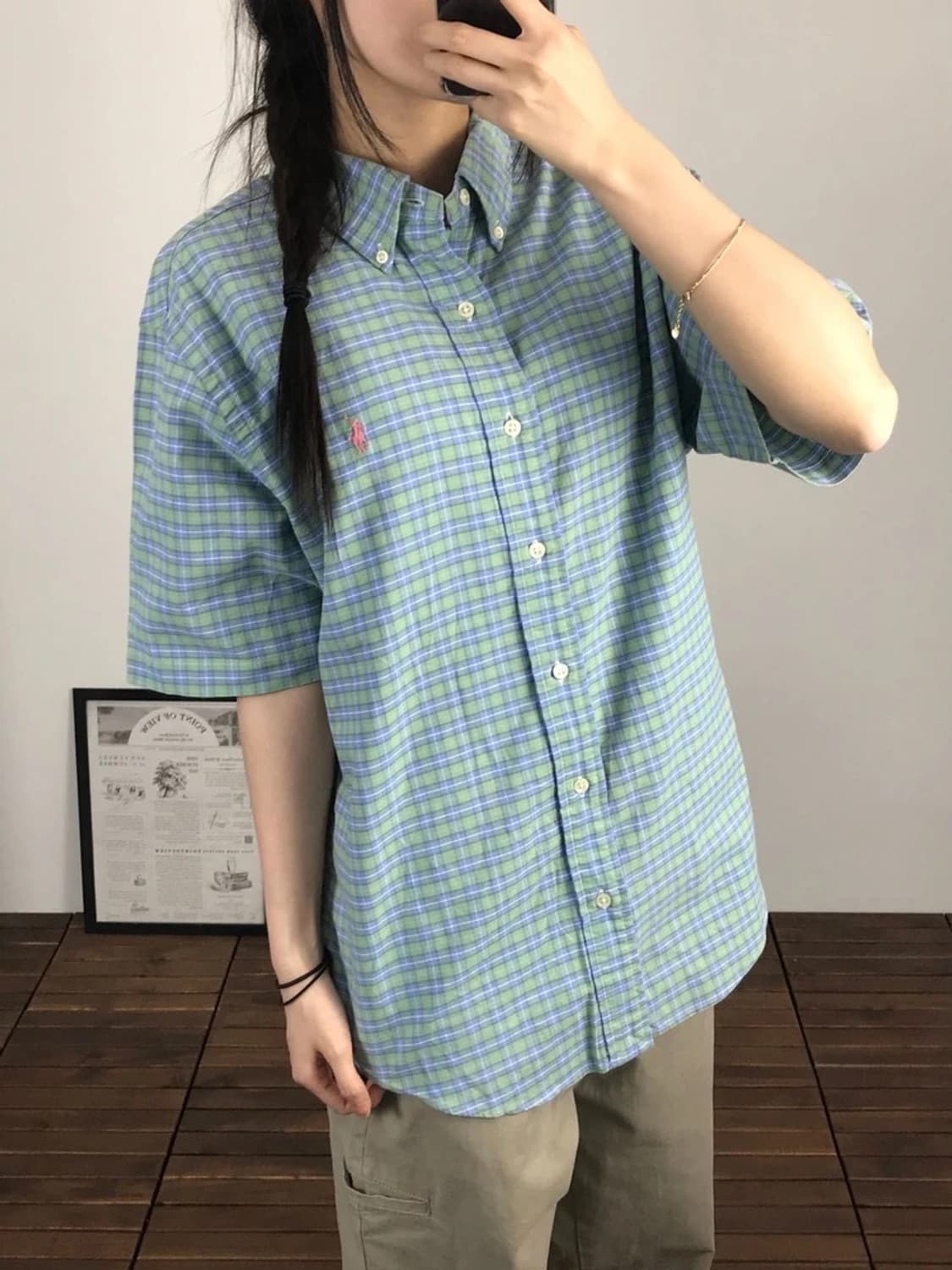 Polo Ralph Lauren Green Check Shirt 상품이미지3
