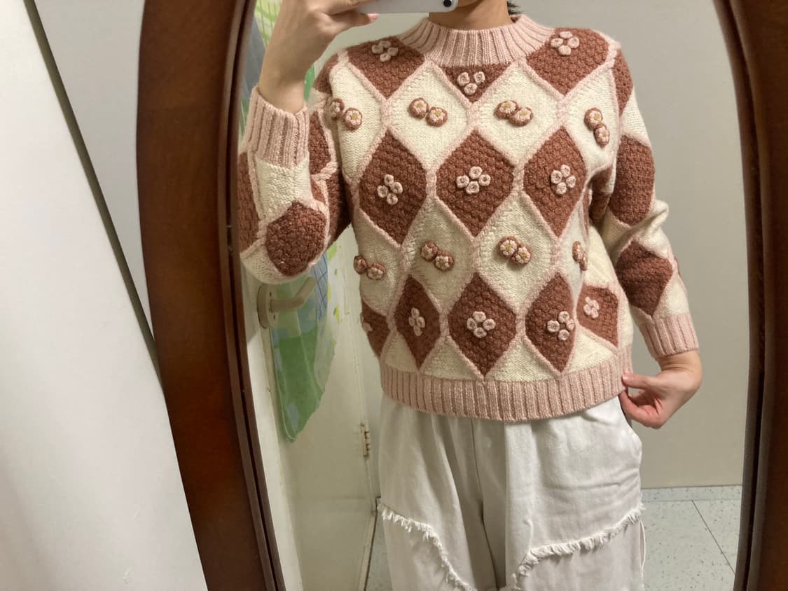 카라멜 딸기우유 니트 상품이미지4