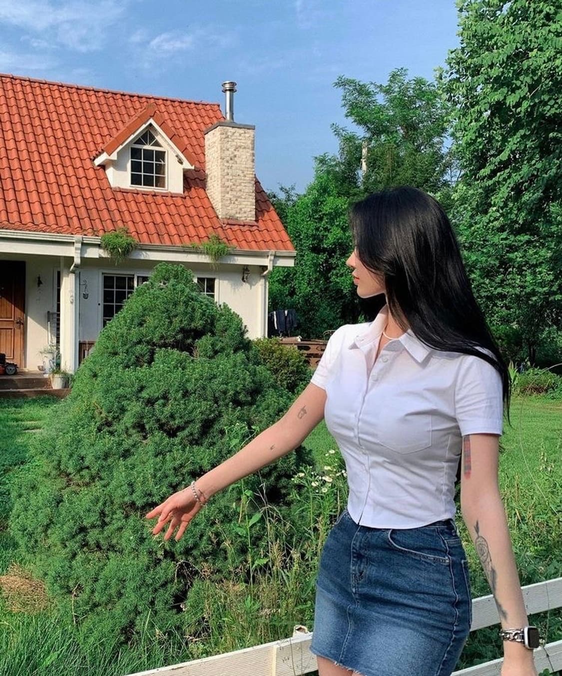 페일제이드 드레스 셔츠 반팔셔츠 (화이트) 상품이미지1