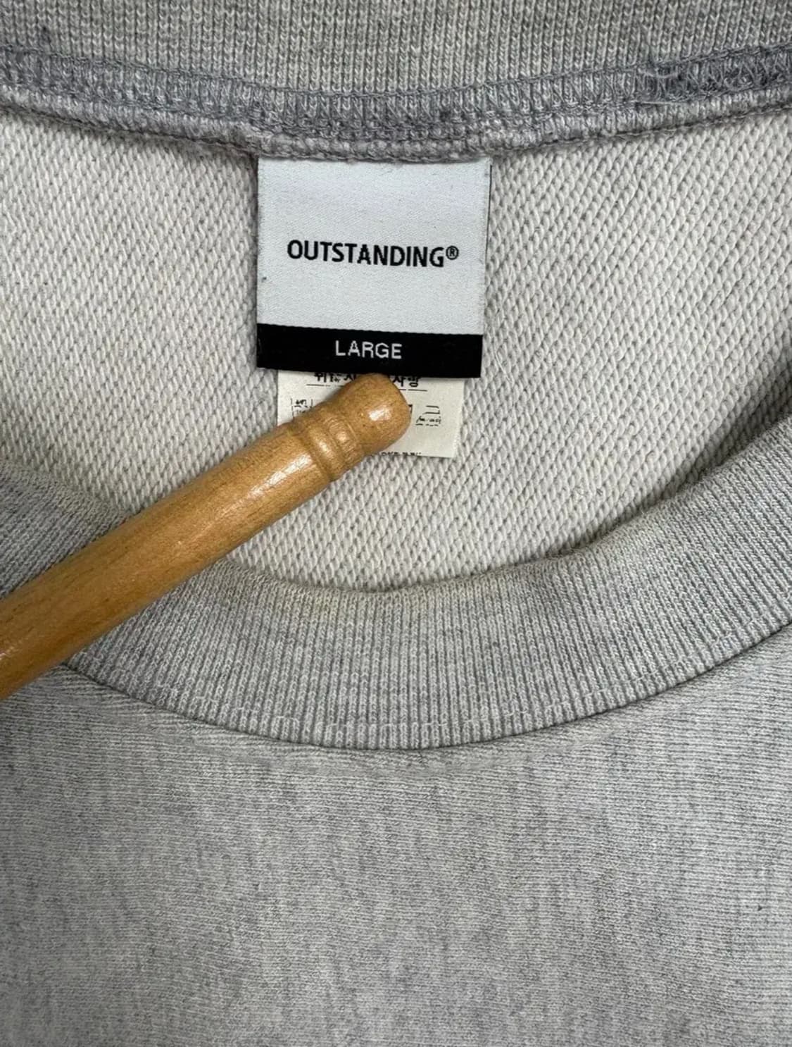 아웃스탠딩 맨투맨 그레이 L 상품이미지5