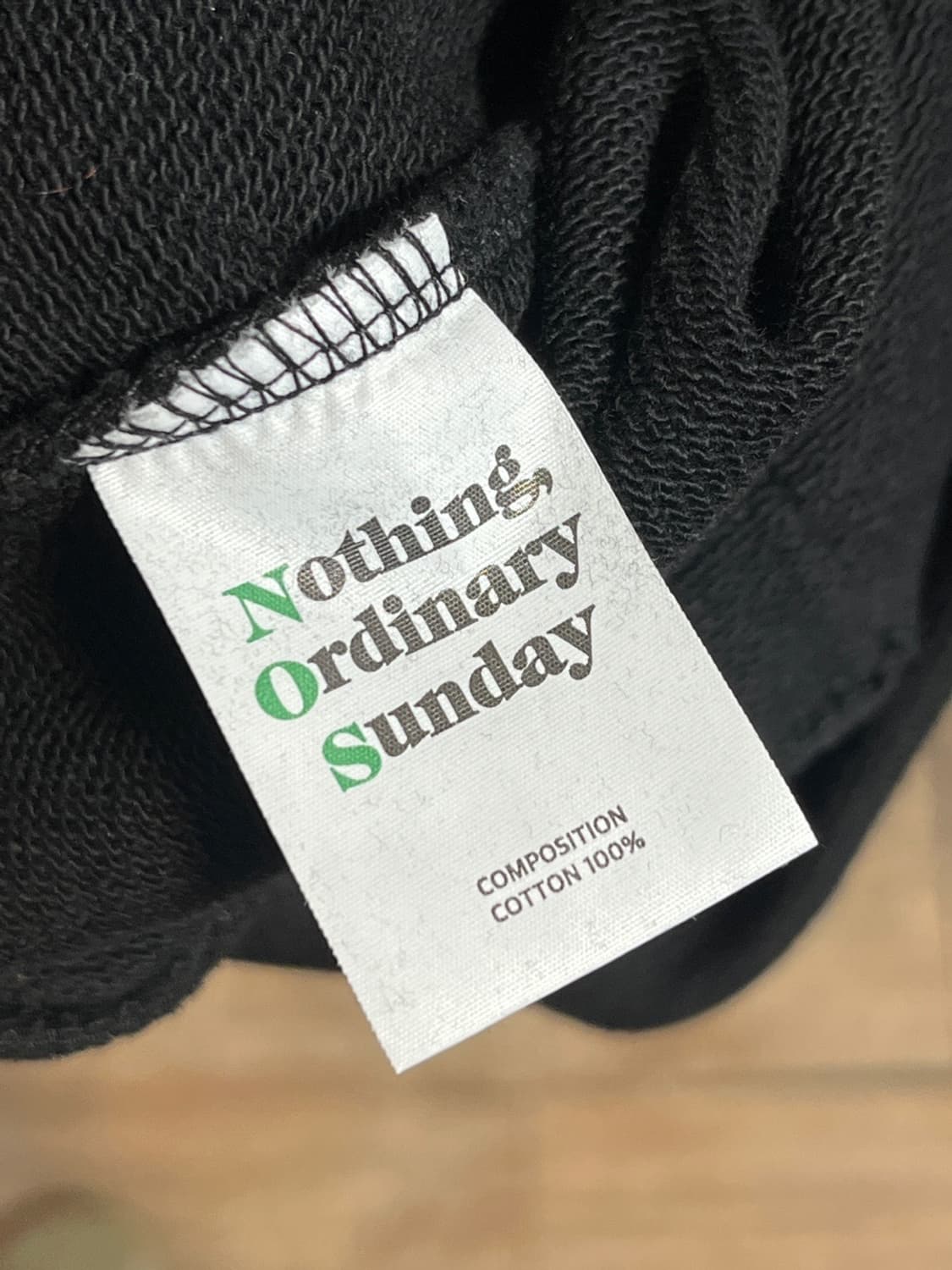 노스7 블랙 후드티 (345)  상품이미지5