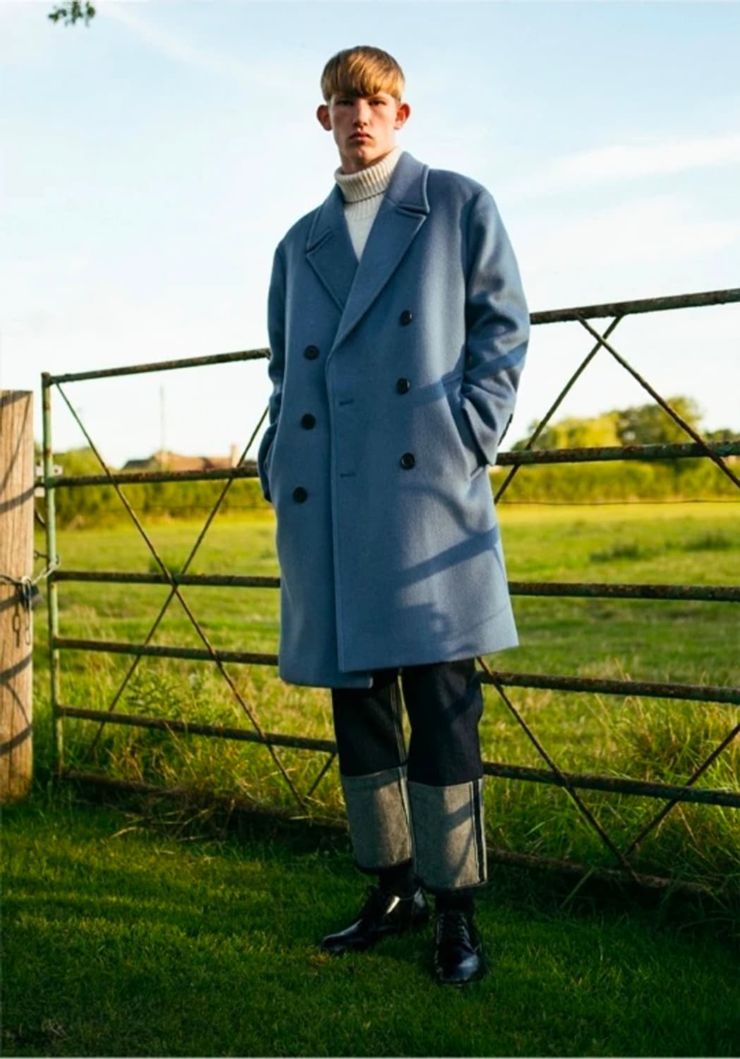 앤더슨벨 유니섹스 캐시미어 올슨 오버사이즈 코트 M 상품이미지3