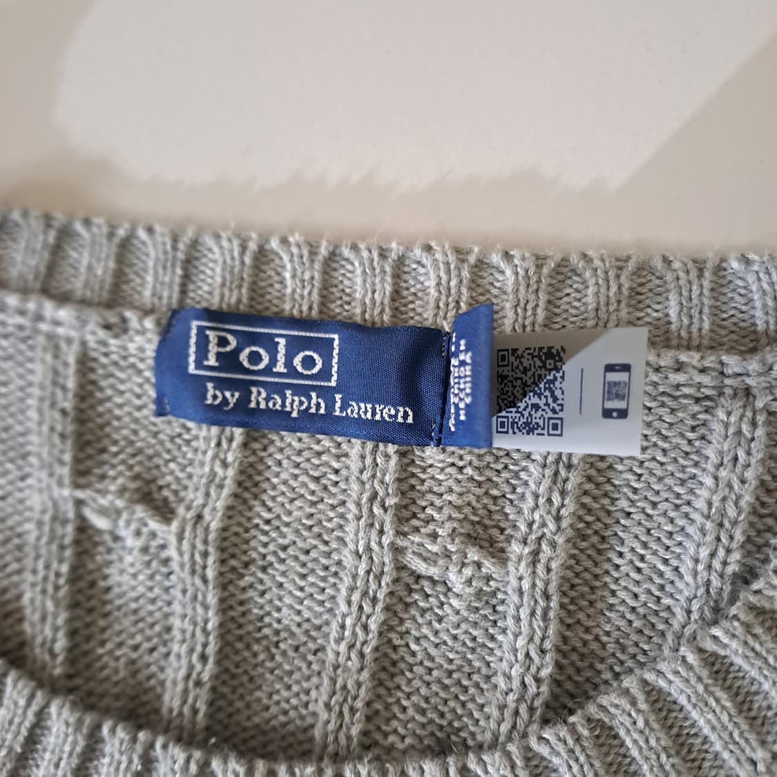 (택포) 폴로 케이블 화이트포니 니트 S B203 상품이미지7