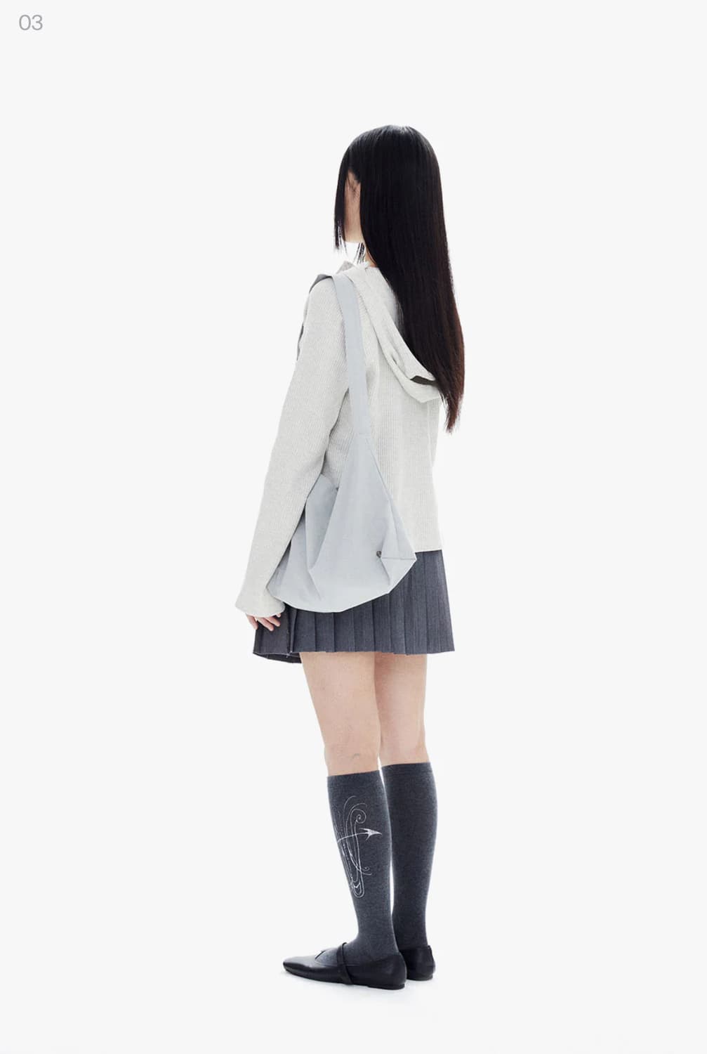 할로미늄 슬림 와플 후디 오트밀 상품이미지3