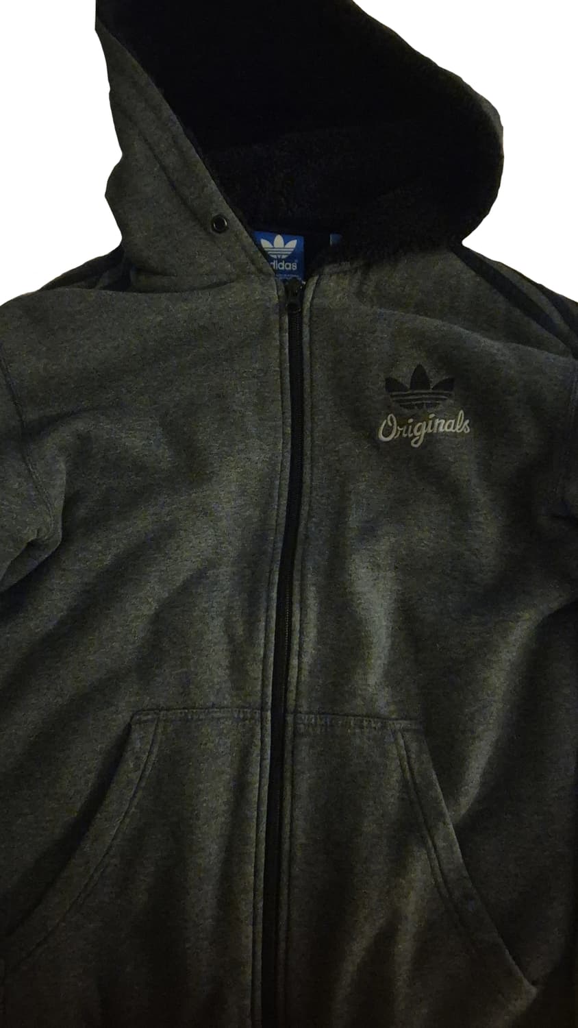 양털 아디다스 후드집업 판매 상품이미지1