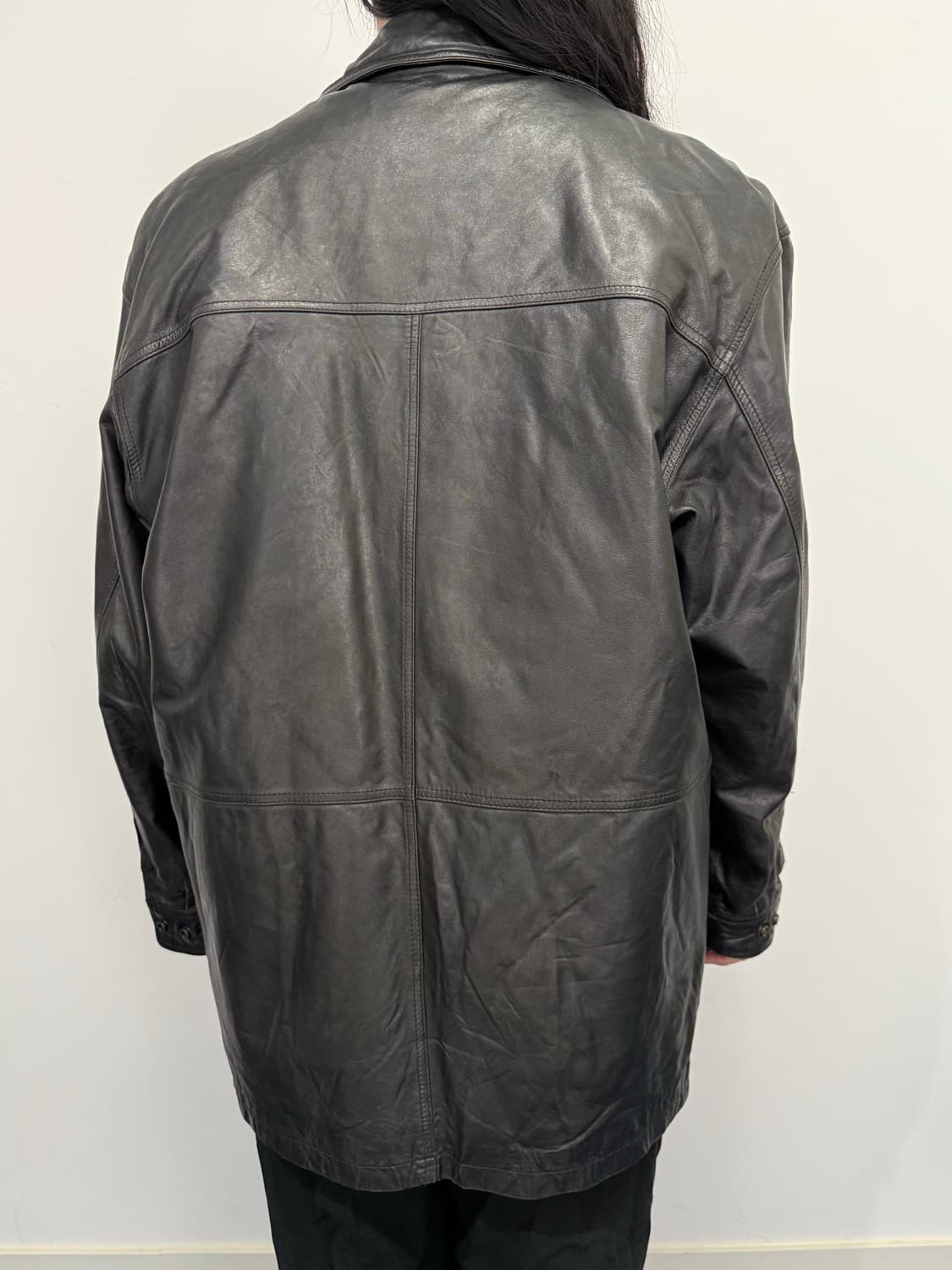 생로랑 블랙 가죽 자켓 95 상품이미지3