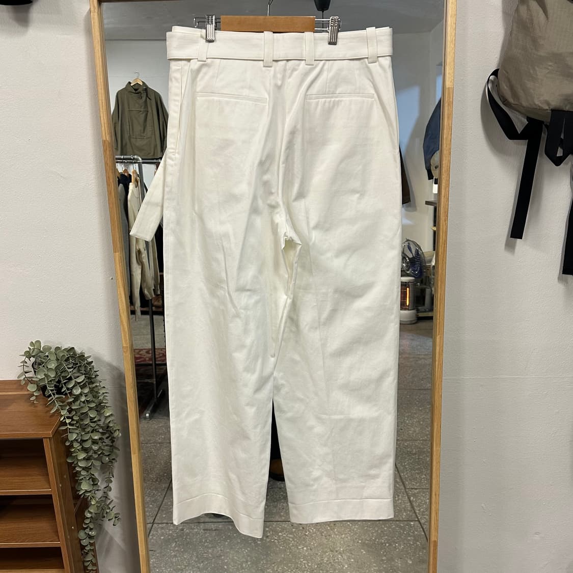 24ss 질 샌더 링 벨티드 와이드 코튼 팬츠 상품이미지3