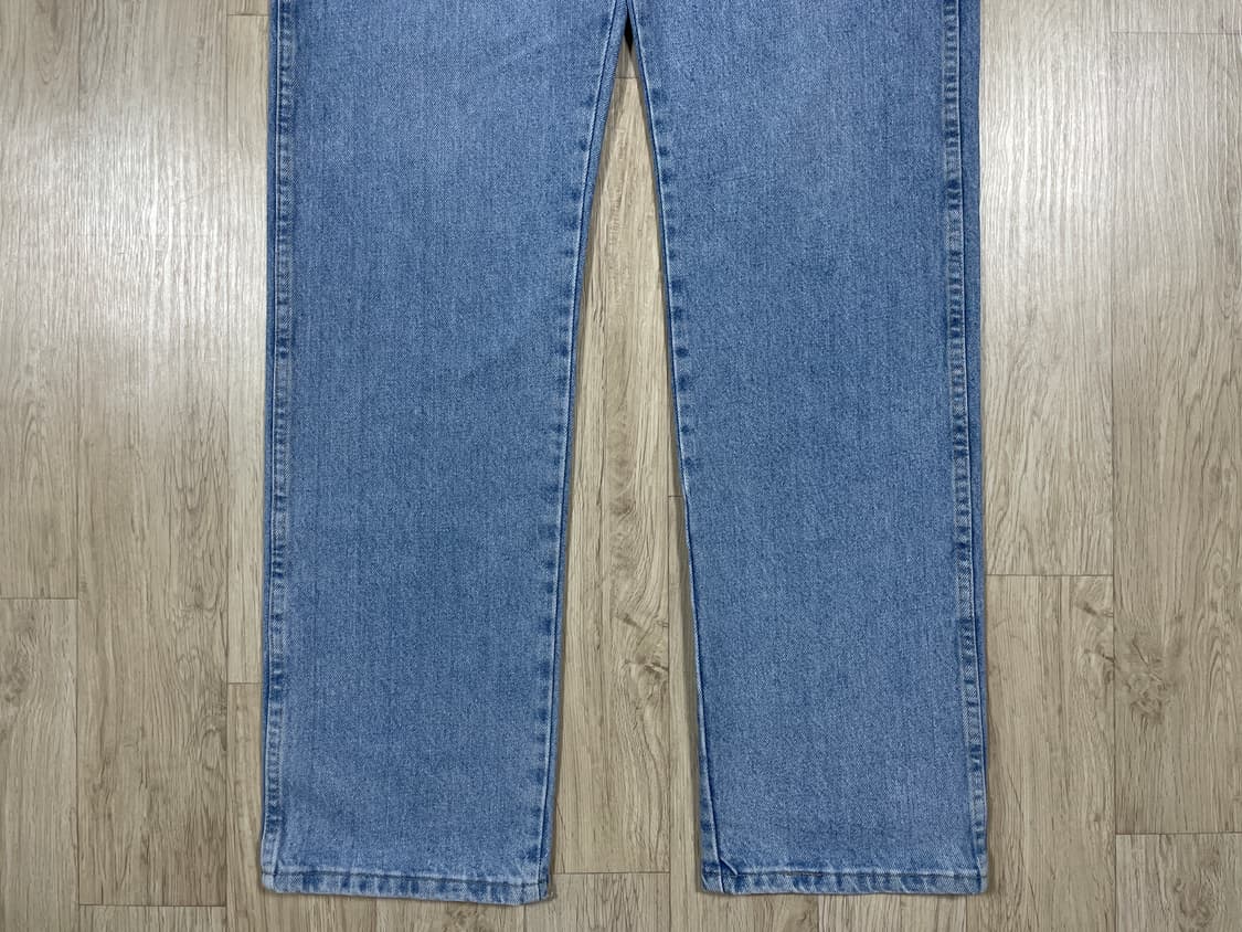 34) 00's 랭글러 미국판 레귤러핏 연청워싱 데님팬츠 상품이미지7
