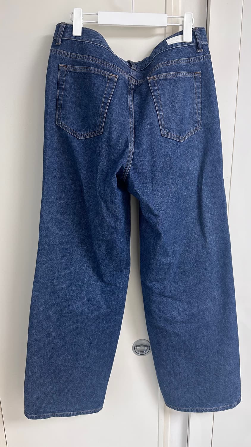 로우클래식 와이드 레그 진 다크블루 라지사이즈 상품이미지2