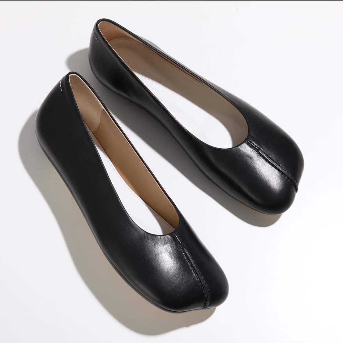 230 새제품 MM6 메종 마르지엘라 스티치 레더 발레 플랫 슈즈 구두 상품이미지10