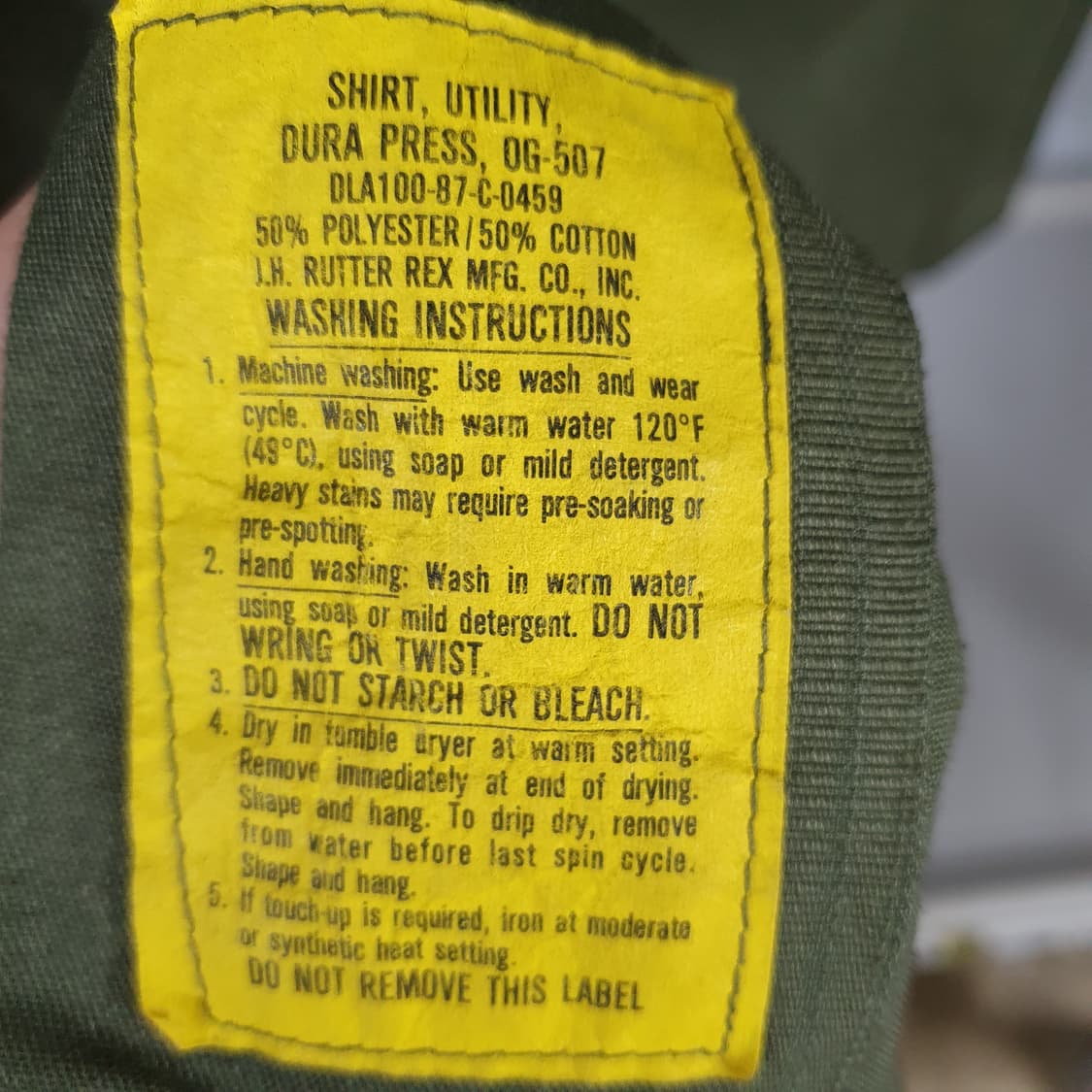 미군 OG-507 자수 유틸리티 셔츠 상품이미지4