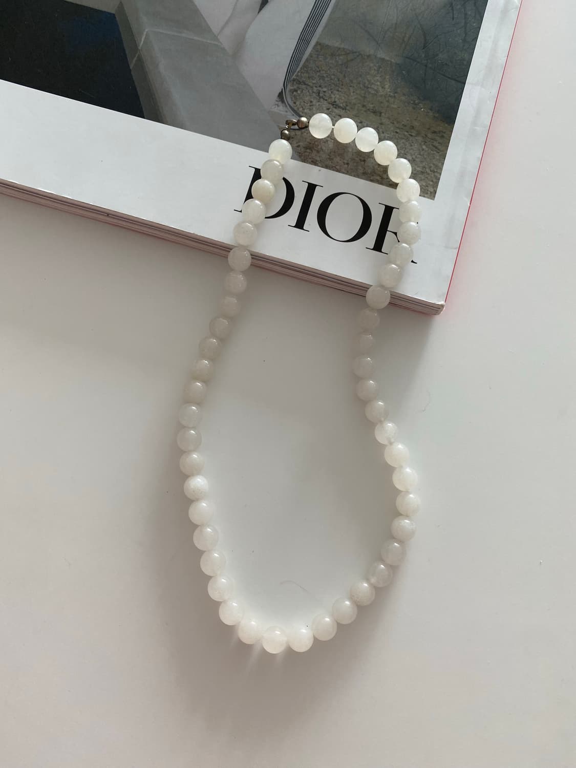 밀크 스톤 목걸이 y2k 상품이미지4