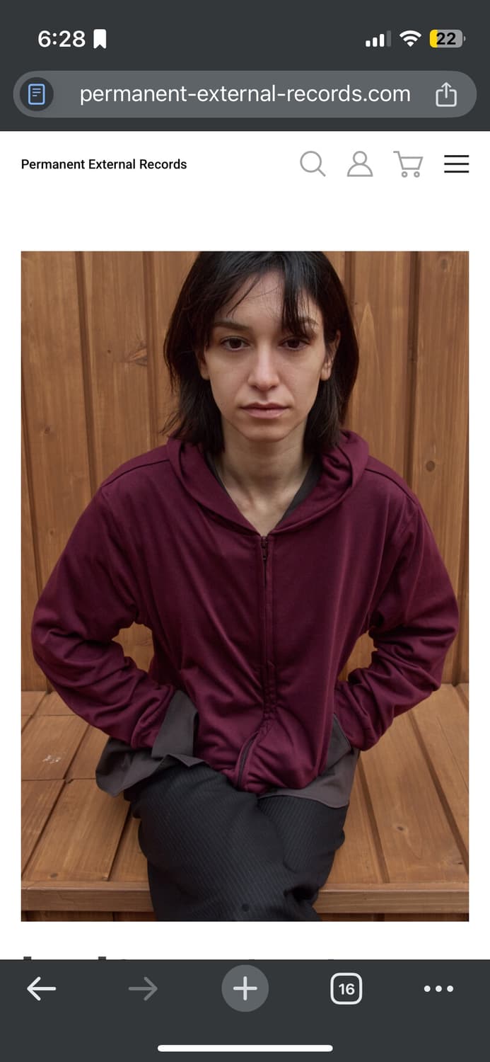 머듈 후드집업 버건디 3사이즈 상품이미지1