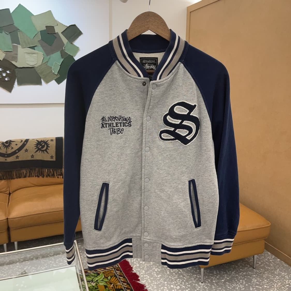 스투시 00s 애슬레틱 트라이브 바시티자켓 90 C06164 상품이미지1