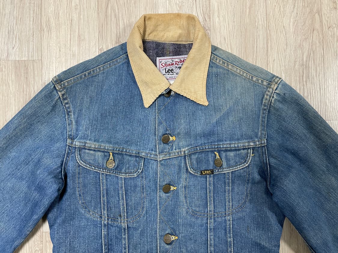 95) 70's Lee 코듀로이카라 RRL 데님자켓(미국제)LVC&폴로 상품이미지5