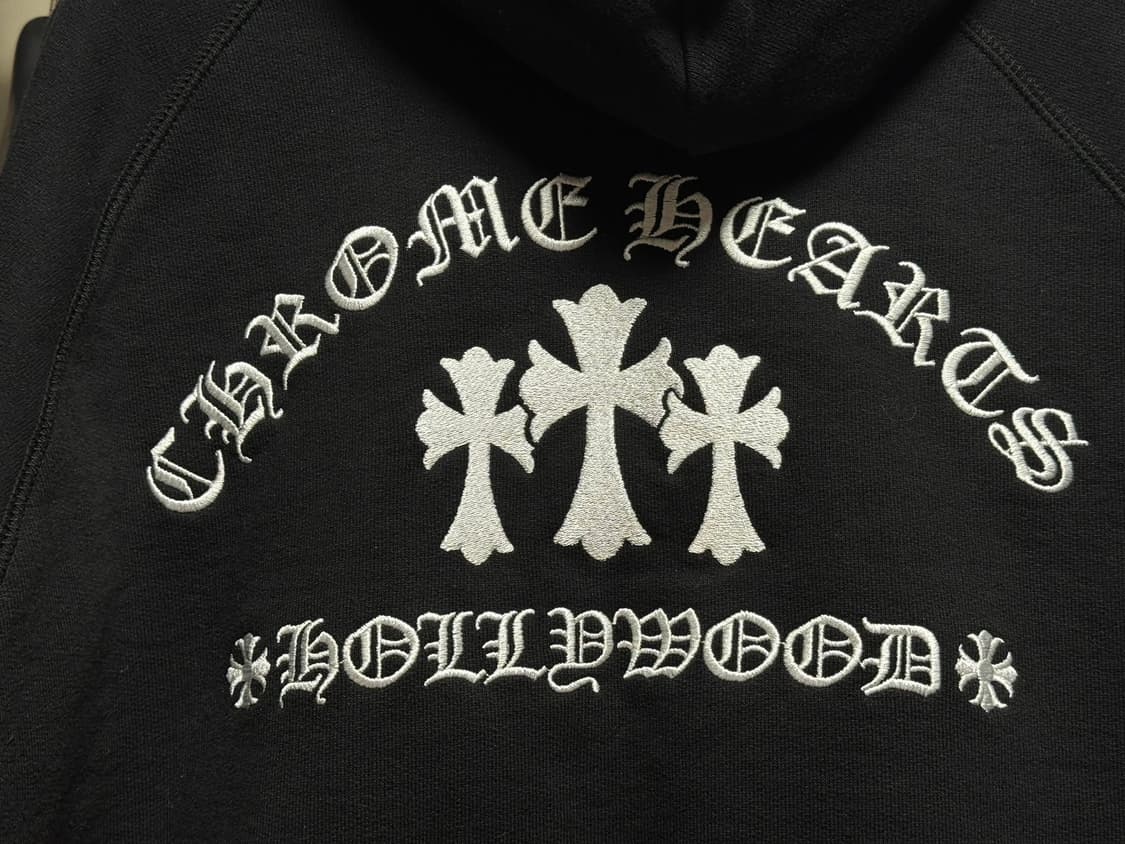 크롬하츠 세메터리 레더 후드 급처분 정품 상품이미지4