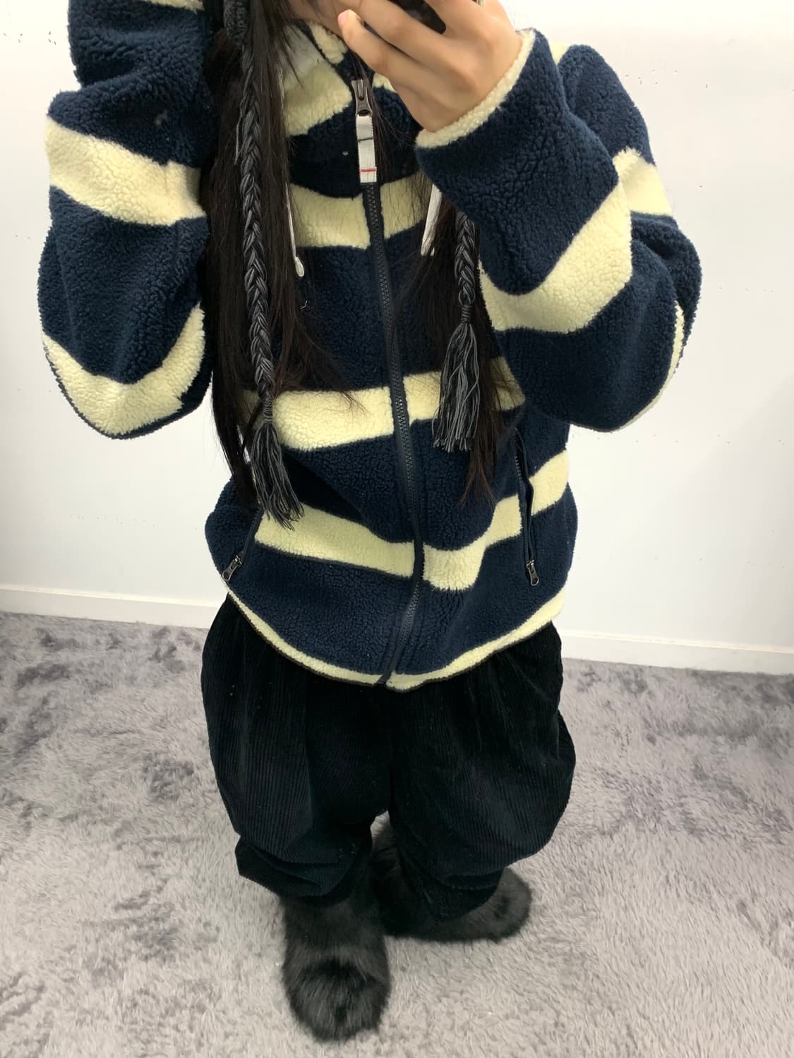 Helly hansen 스트라이프 플리스 자켓 상품이미지2