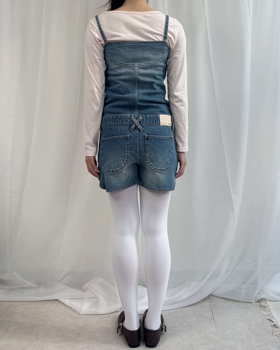 x-Girl bustier denim short overalls 상품이미지8