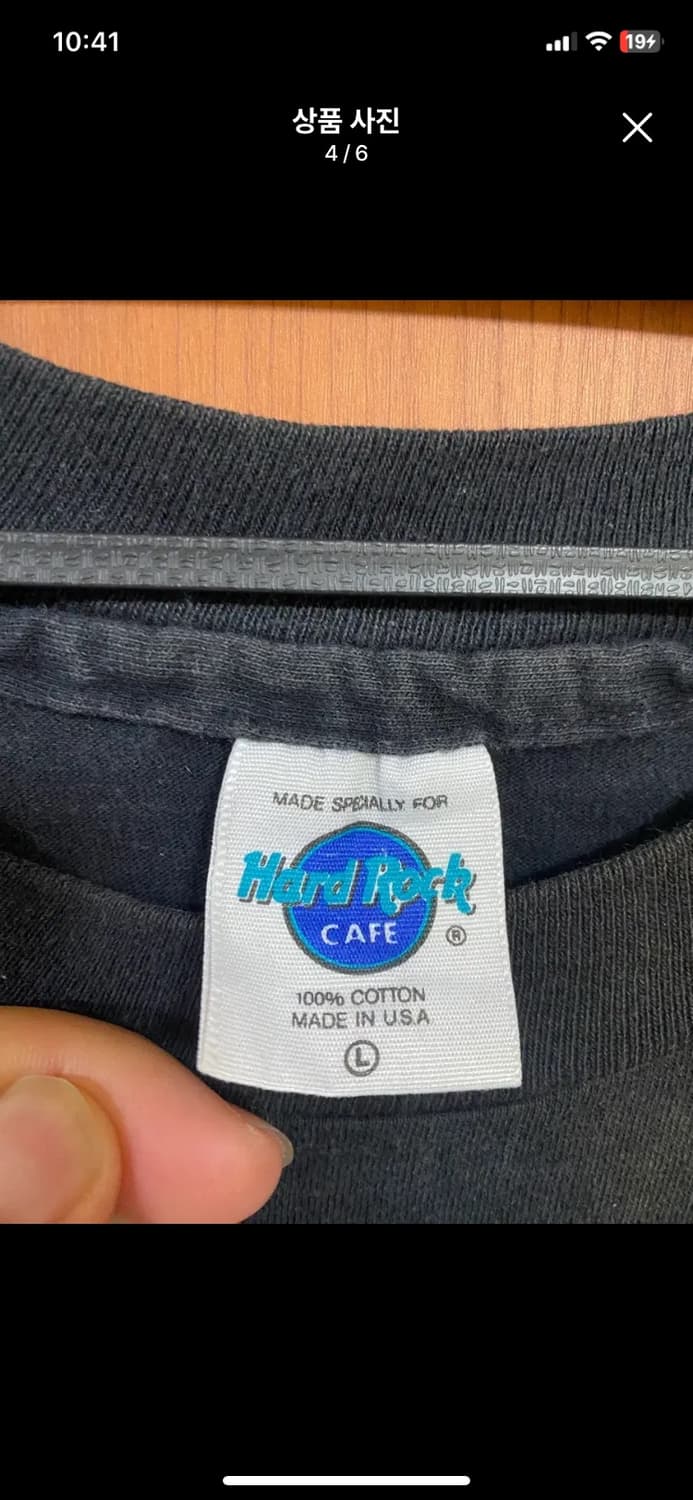 [HARD ROCK] 하드락 카페 라스베가스 티셔츠 L사이즈 상품이미지4