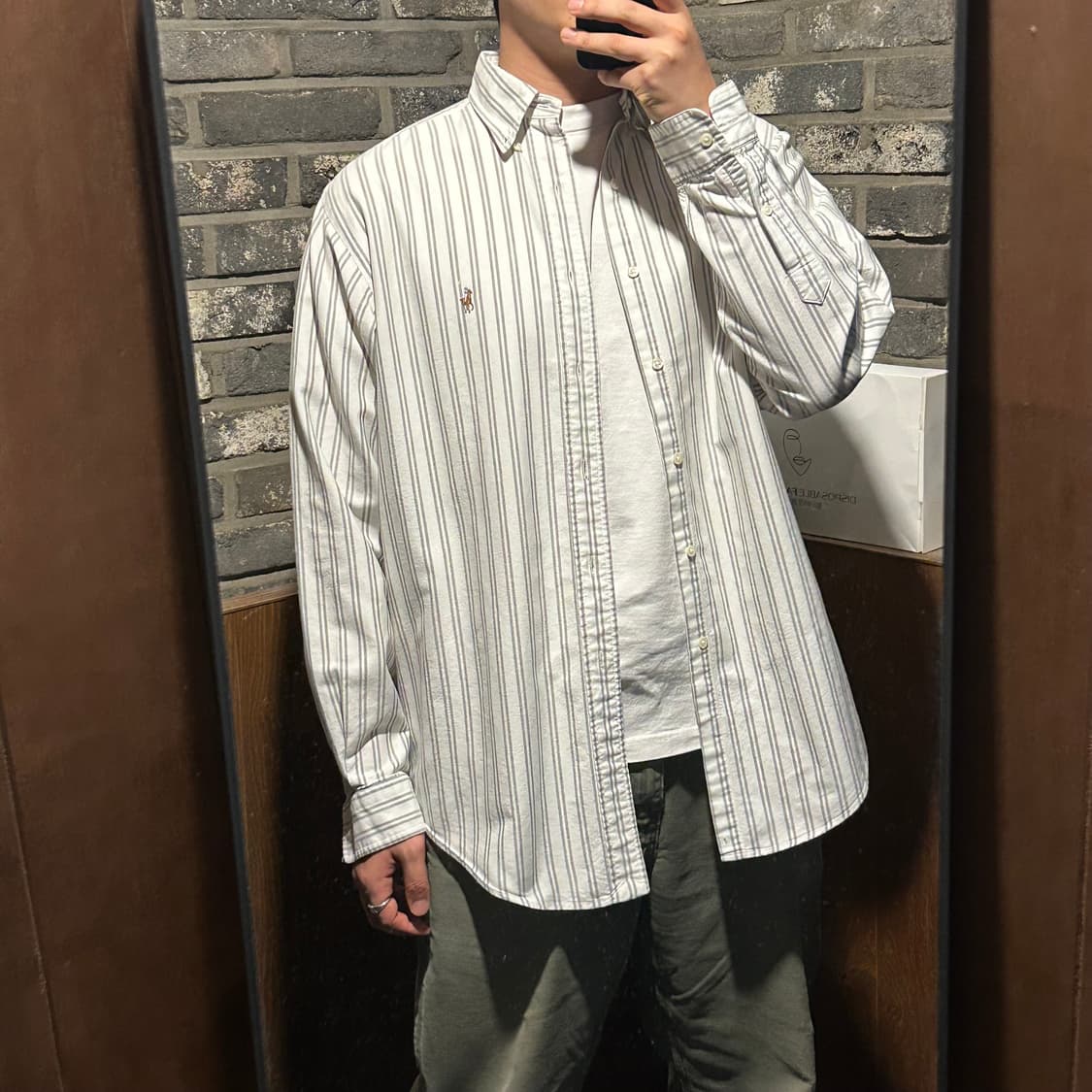 XL) 폴로 랄프로렌 스트라이프 옥스포드 셔츠 상품이미지8