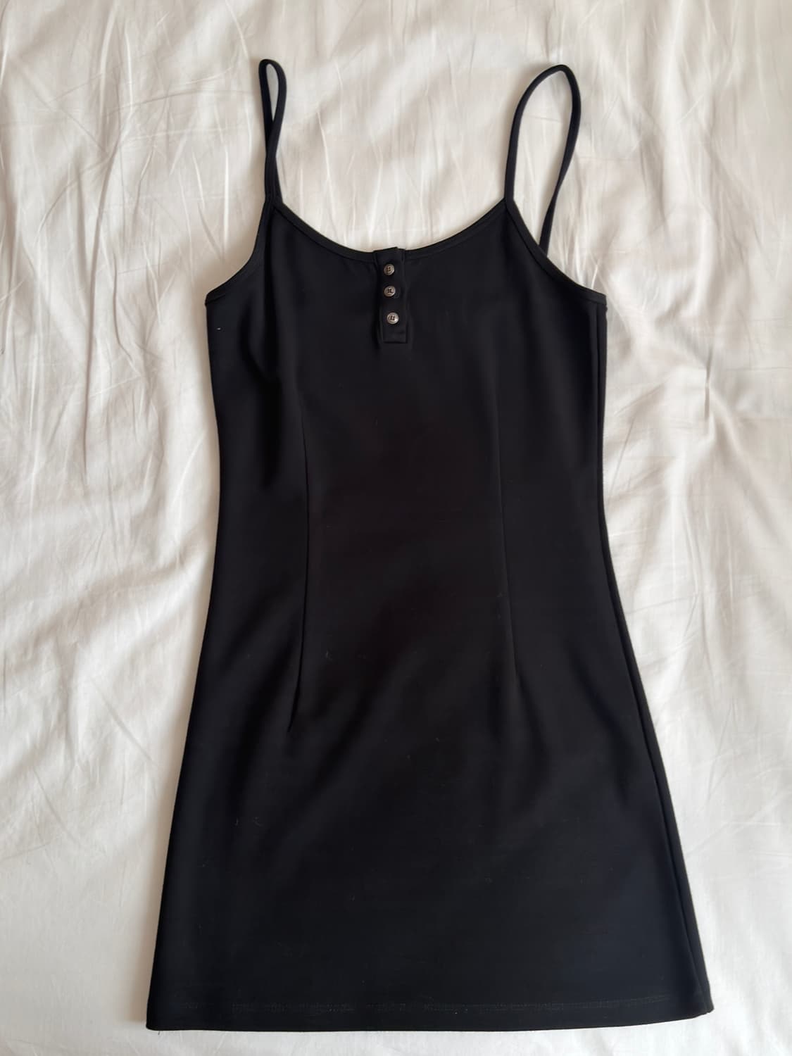 보헤미안서울 BUTTON SLEEVELESS DRESS, BLACK 상품이미지2