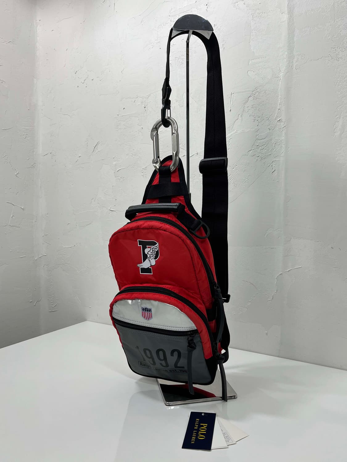 폴로 랄프로렌 1992에디션 P윙 스타디움 웨이스트백 크로스백 힙색 상품이미지1