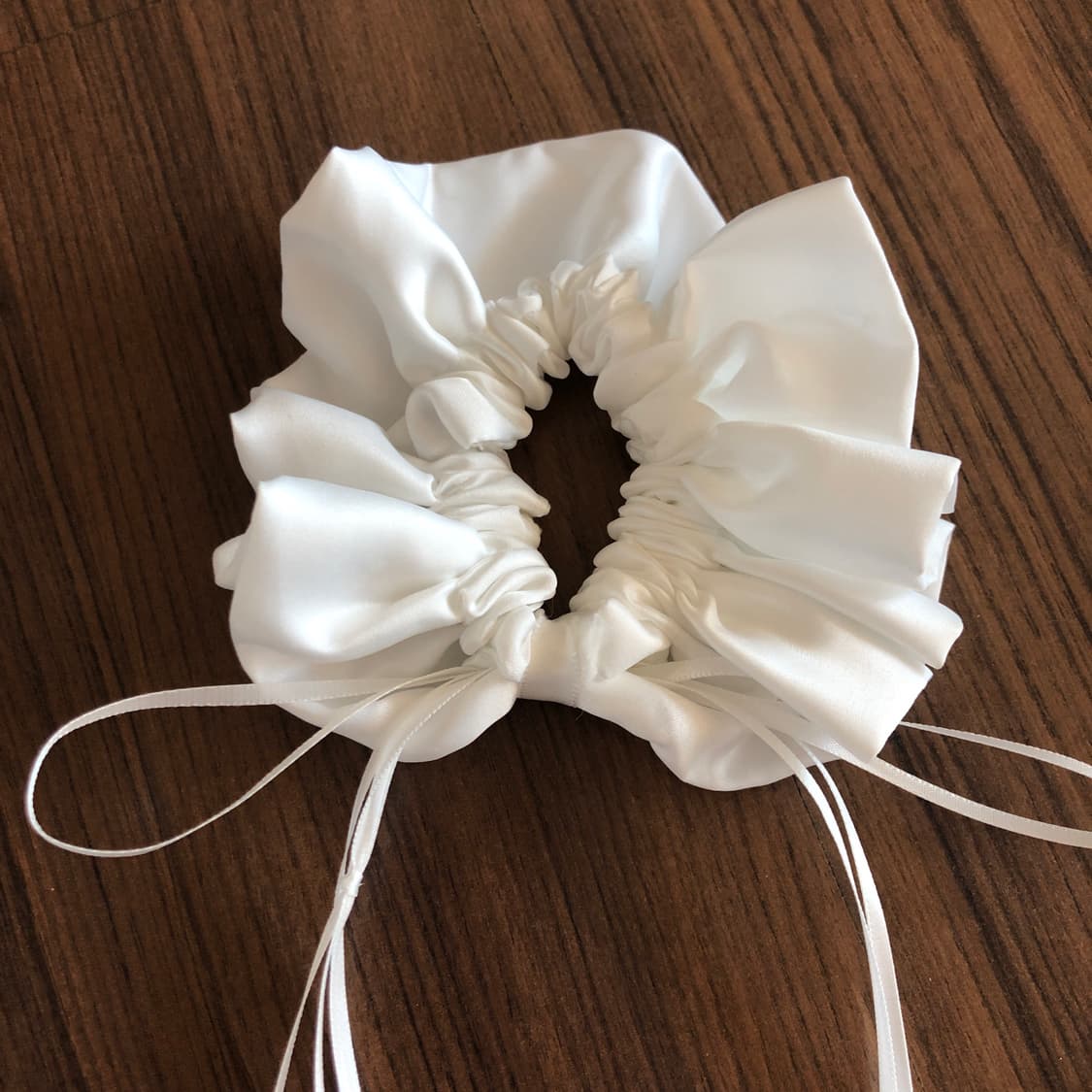 스크런치 새상품 일괄 곱창 헤어슈슈 화이트 로맨틱 발레코어 장미 로즈 오 상품이미지4