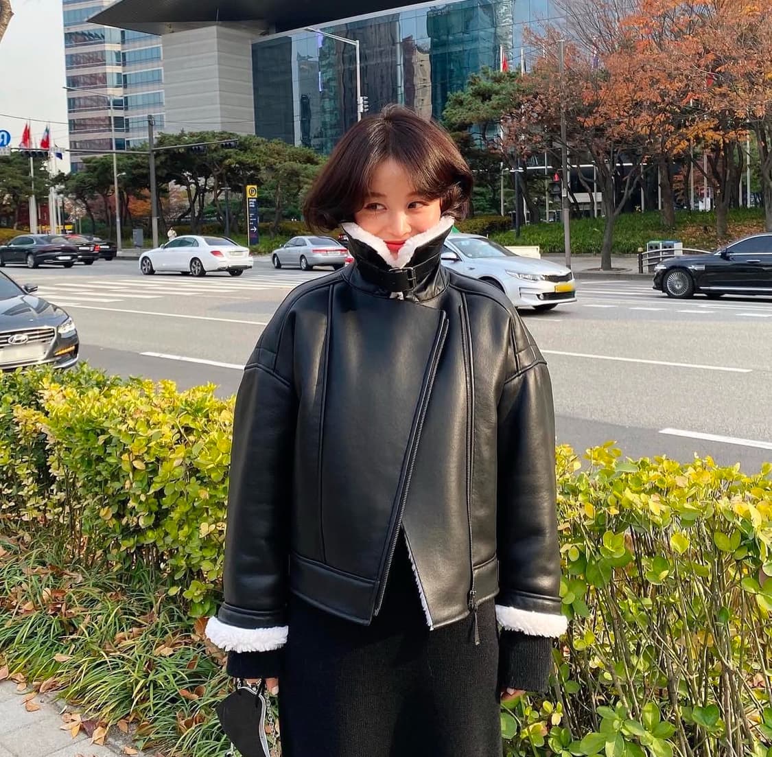 새상품 ) 임블리 부티크라인 무스탕 상품이미지1