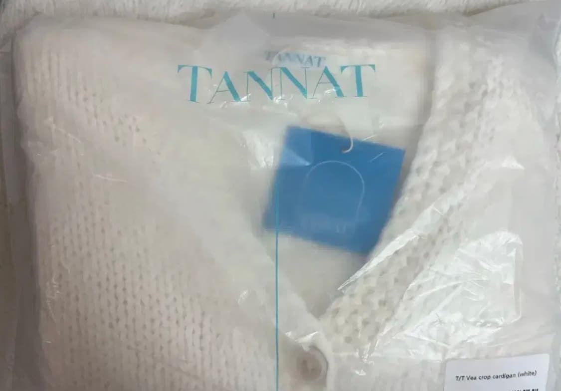 (택새상품)타낫 베아 크롭 가디건 화이트 vea crop cardigan 상품이미지2