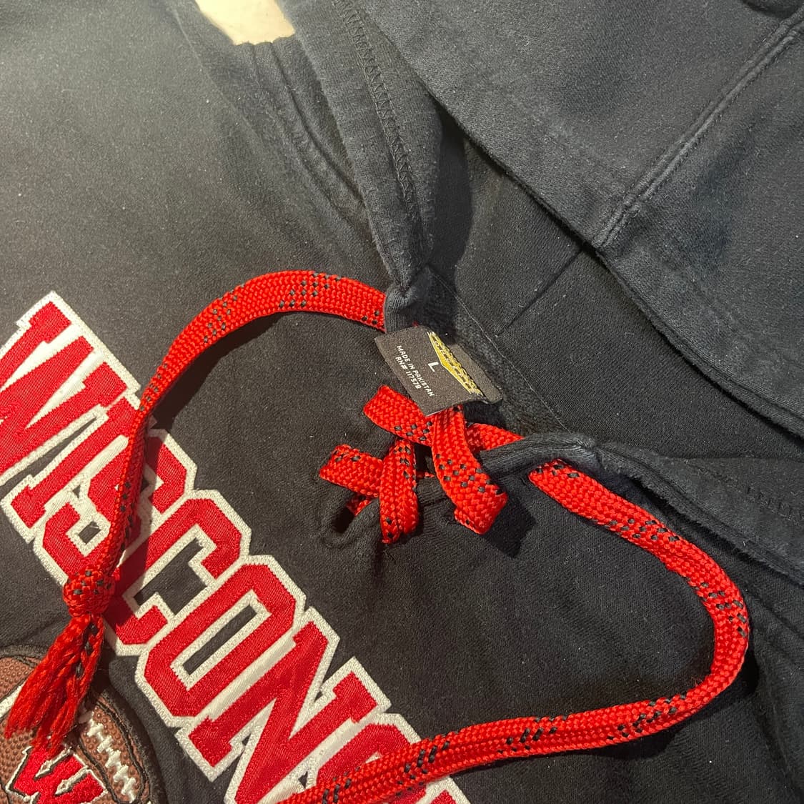 90s 빈티지 후드티 위스콘신 풋볼 상품이미지3