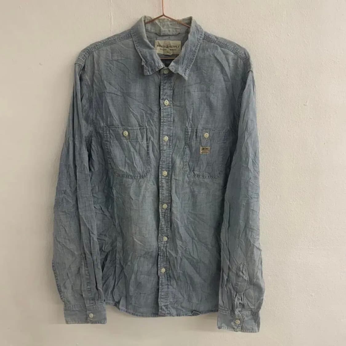 폴로 랄프로렌 데님앤서플라이 샴브레이 셔츠 (L) 상품이미지1