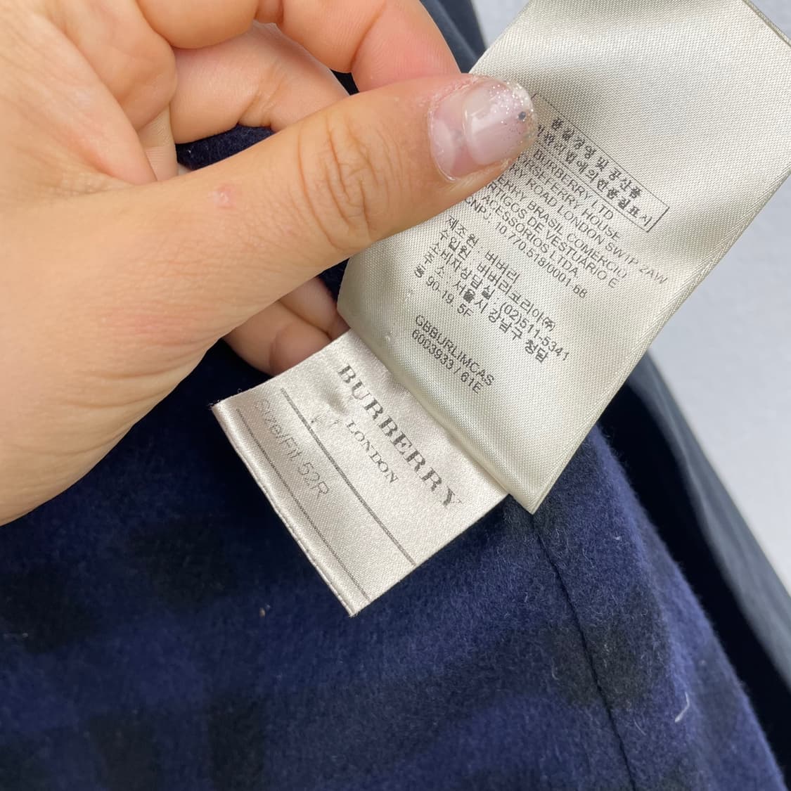 버버리 Burberry 런던 네이비 듀얼 트렌치코트 52 상품이미지5