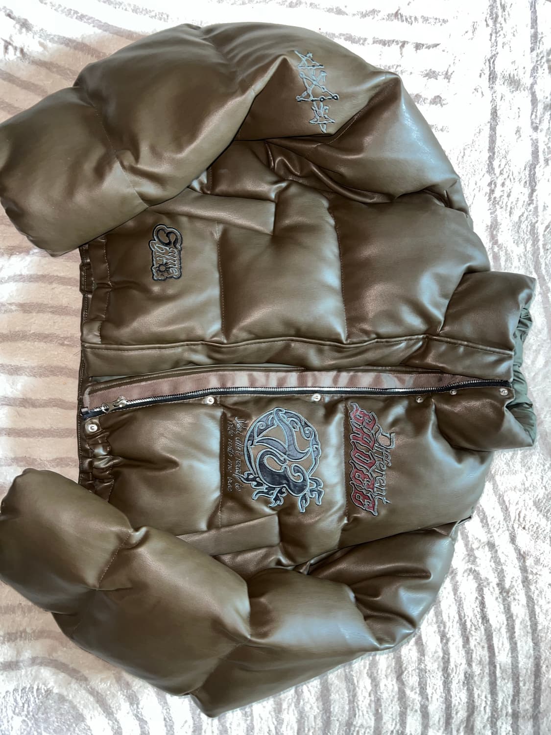 배디 패딩 카키 m 상품이미지3