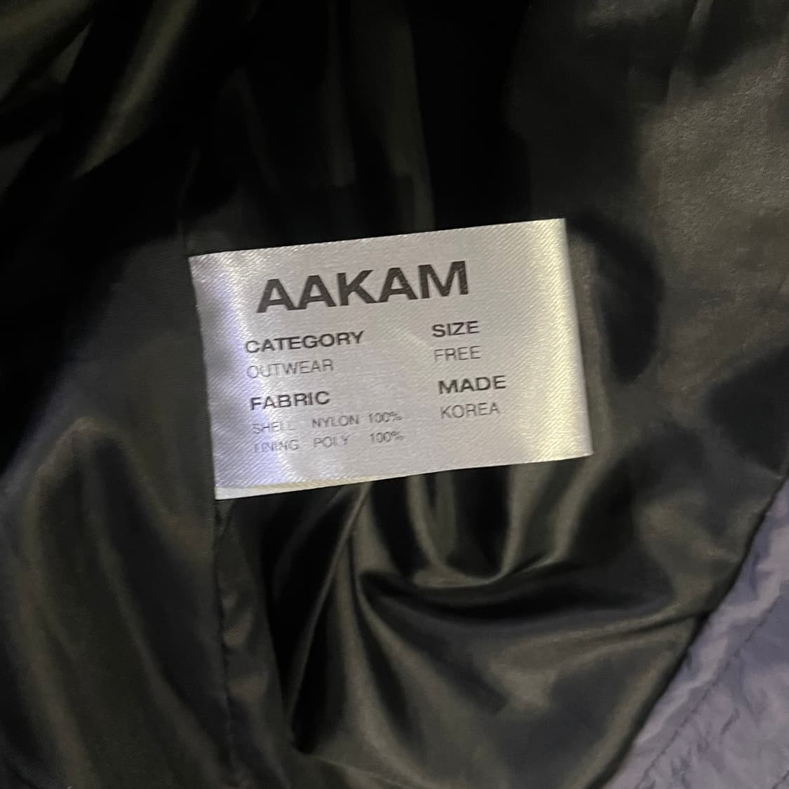 아캄 나일론 라인 재킷 그레이 상품이미지6