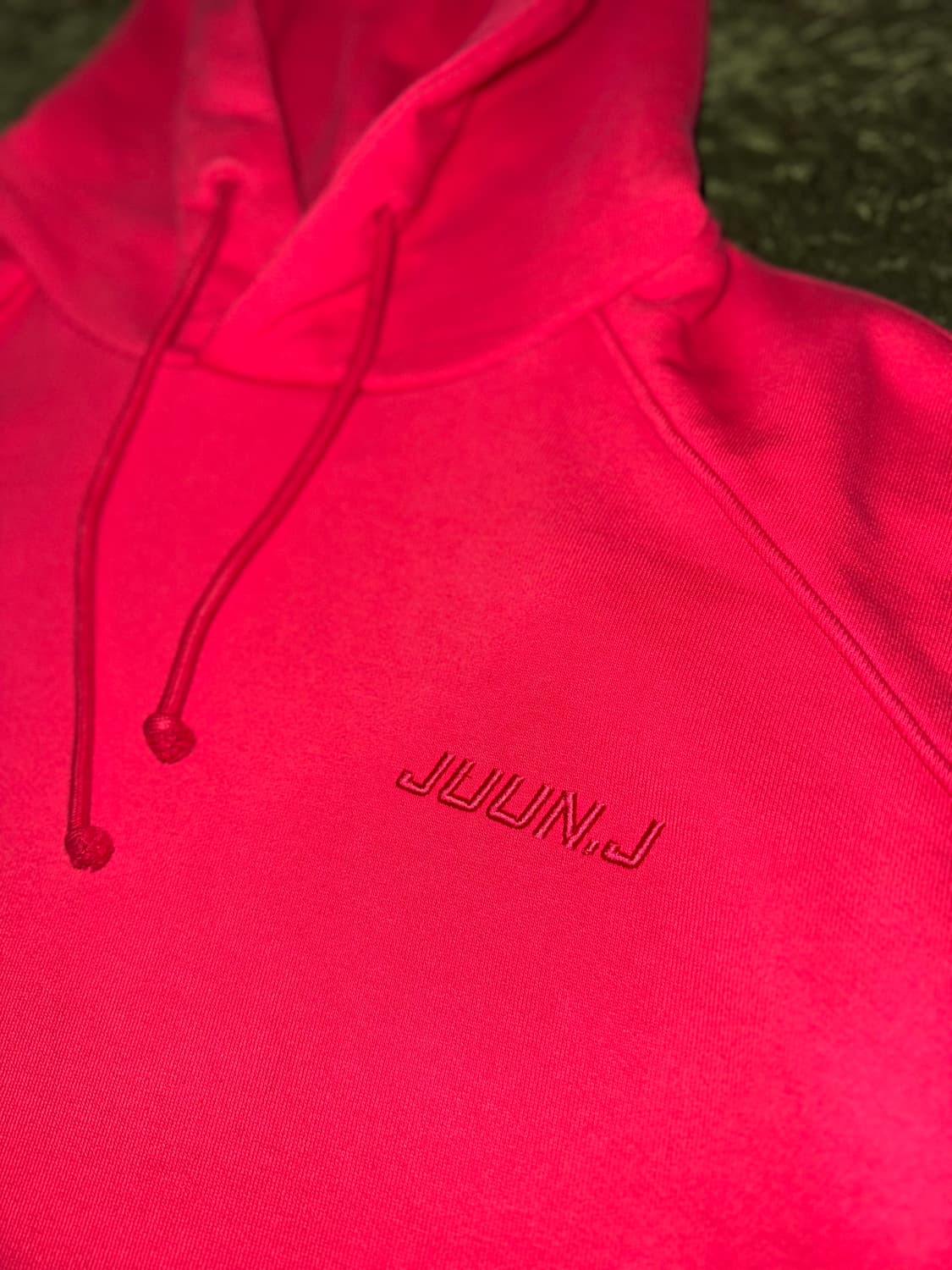 [S] 준지 오버사이즈 실루엣 사이드 지퍼 후디 레드 상품이미지3