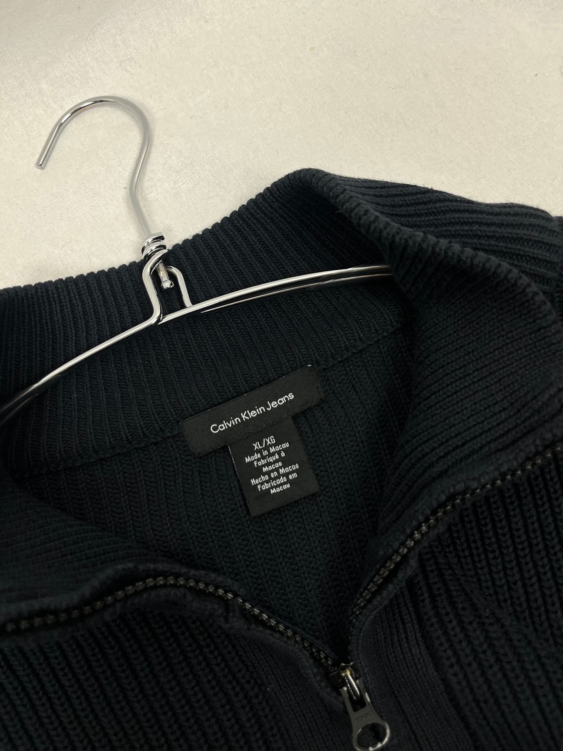 Calvin Klein Jeans 나일론 판넬 니트 집업 상품이미지6