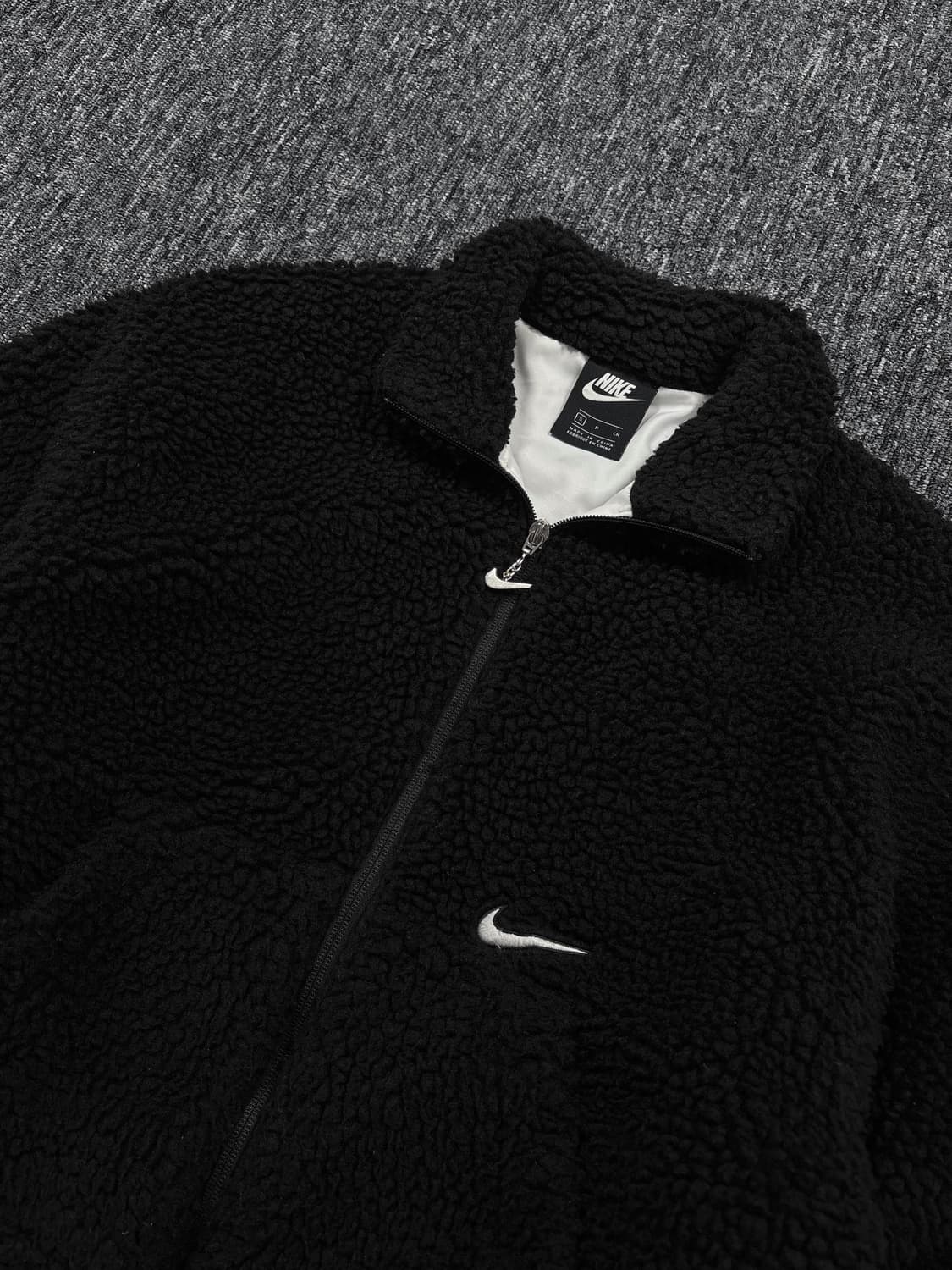 나이키 스우시 블랙 플리스 자켓 상품이미지5