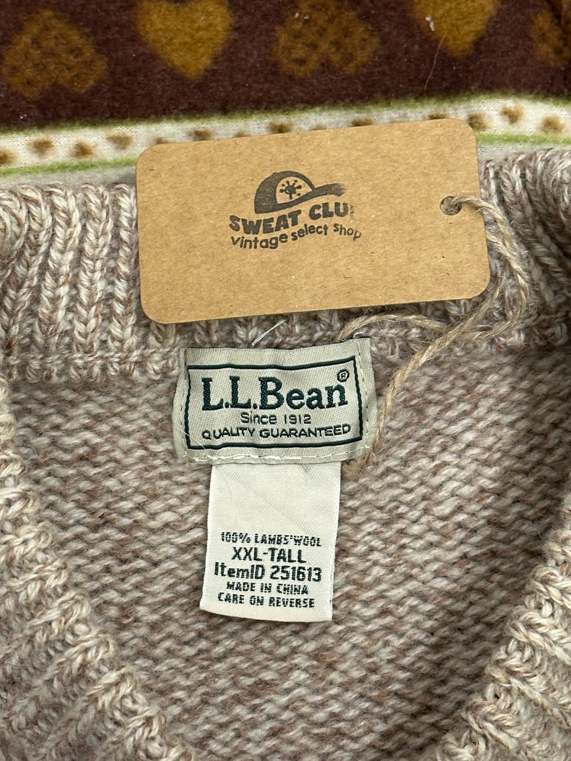 L.L.Bean 엘엘빈 베이지 니트 스웨터 xxl 상품이미지4
