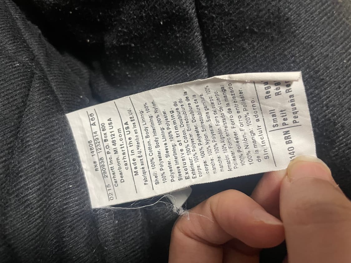 칼하트 j140 brn 액티브 자켓 S 상품이미지5