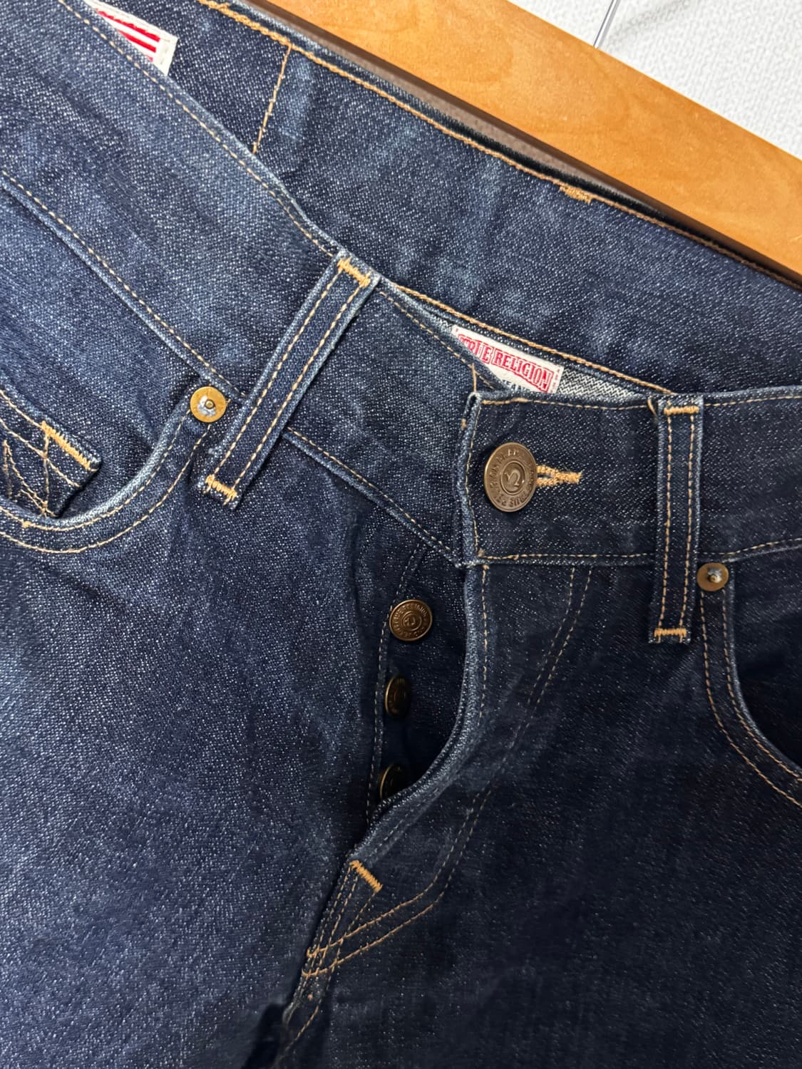 트루릴리젼 중청 버튼플라이 데님 팬츠 상품이미지4