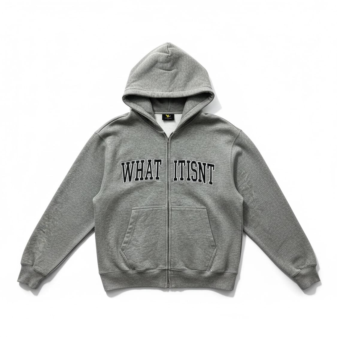 What it isnt 와릿이즈 후드집업 그레이 상품이미지1