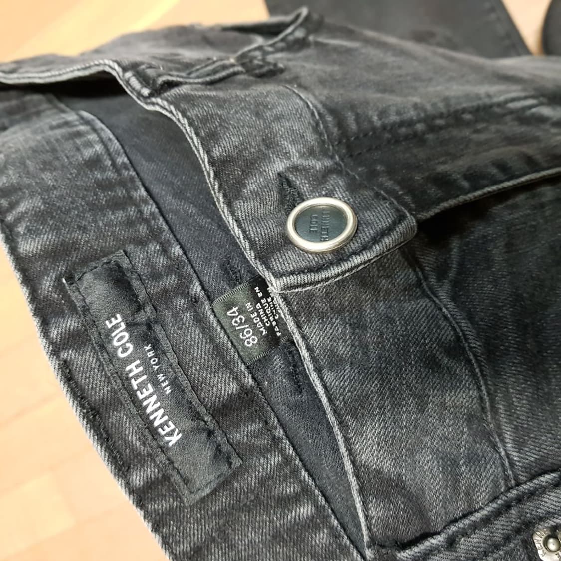 34인치/캐네스콜 / 스판다크그레이 블랙진 /2-봉조 상품이미지1