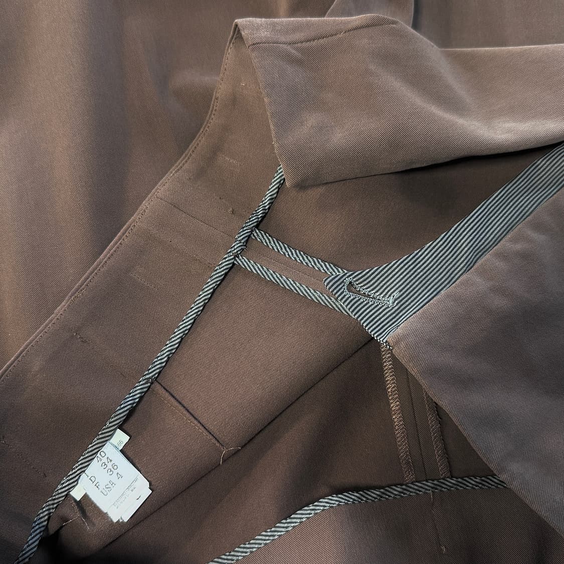 브루넬로쿠치넬리 슬릿 헴 코튼 팬츠 (BROWN) 상품이미지2